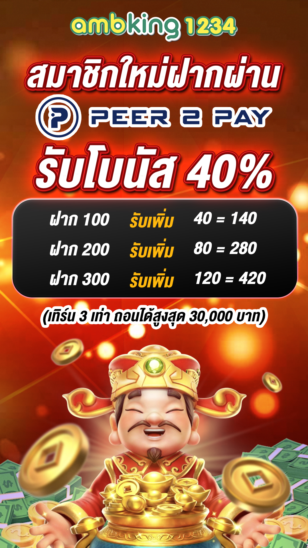 สมัครยูสใหม่ - แบนเนอร์โปรโมชั่น