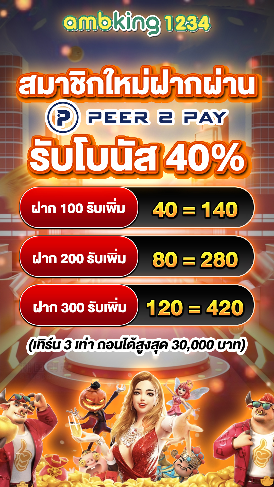 สมัครผ่านวอเลท - แบนเนอร์โปรโมชั่น