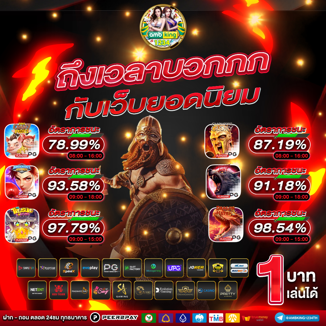 เว็บ พนันที่ดีที่สุด - แบนเนอร์โปรโมชั่น