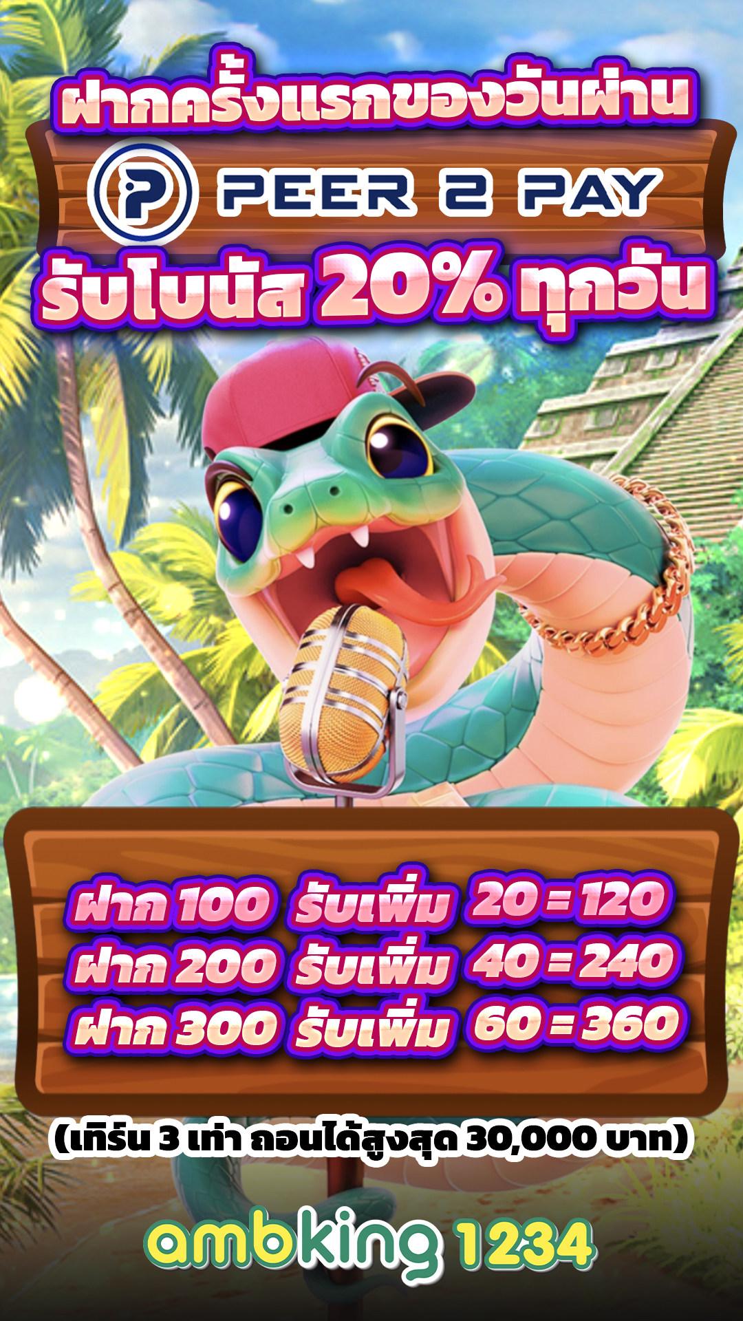 เว็บสล็อตแตกง่าย โบนัส เยอะ ๆ ไม่มี ขั้นต่ํา 2022 - แบนเนอร์โปรโมชั่น