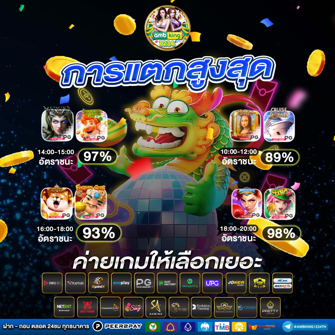 เว็บตรง ฝากถอน ไม่มี ขั้นต่ำ 1 บาทก็ ถอนได้ - แบนเนอร์โปรโมชั่น